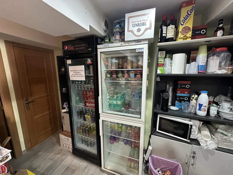 Fridge full of cold drinks